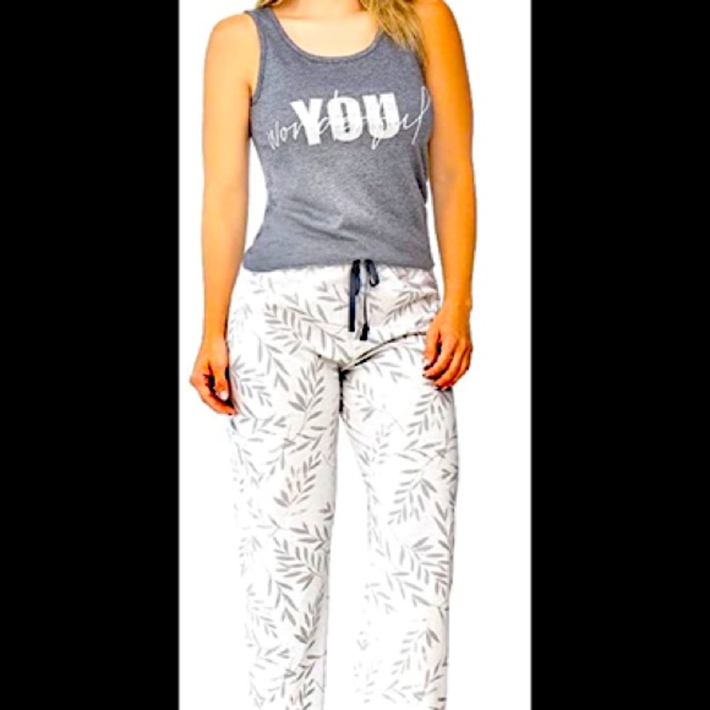 D´Lunaas Womens sleepwear and pijama set, pants, tank top, comfy sleepwear